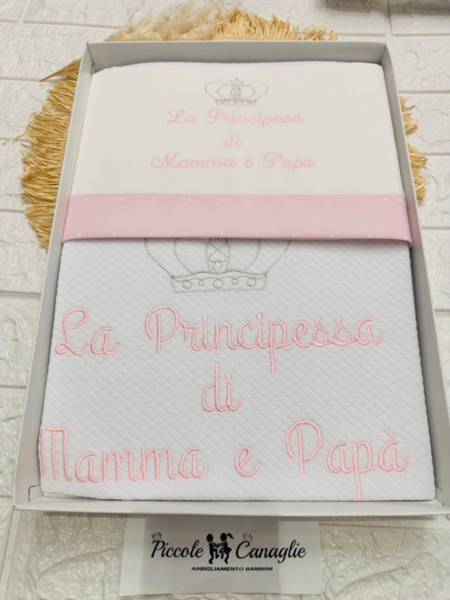 Set Completo Carrozzina principessa rosa Scr032020 - Piccole Canaglie - PC26432