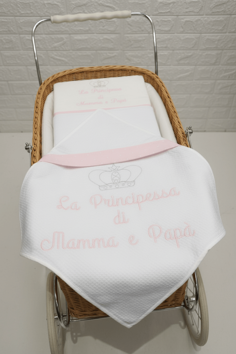 Set Completo Carrozzina Principessa Rosa Scr032020 - Piccole Canaglie - PC26432