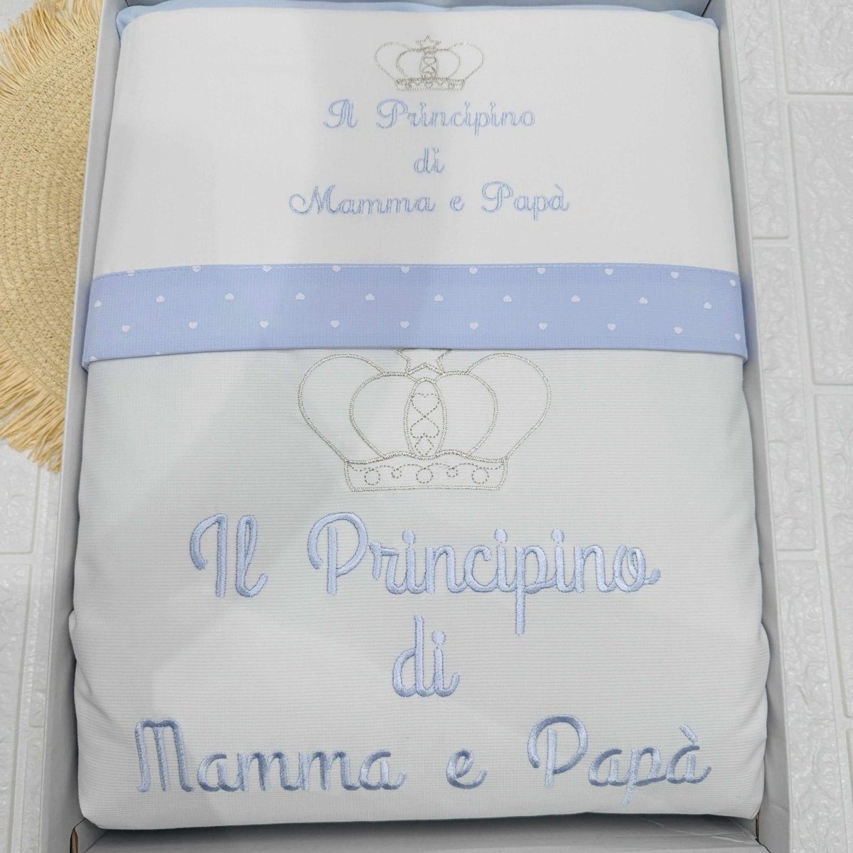 Set completo carrozzina principino Bianco - Piccole Canaglie - PC21912