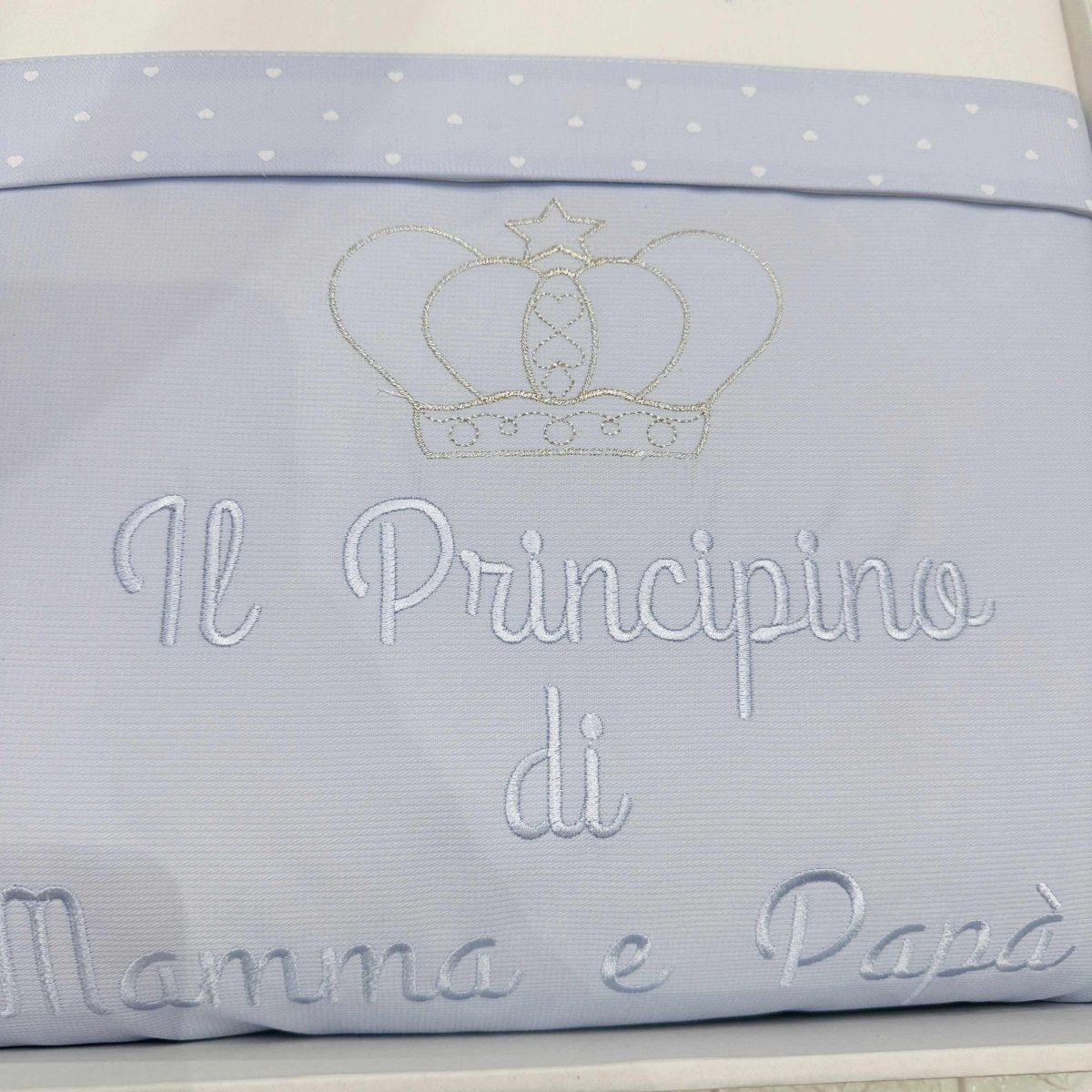 Set Completo carrozzina Principino Celeste - Piccole Canaglie - PC21913