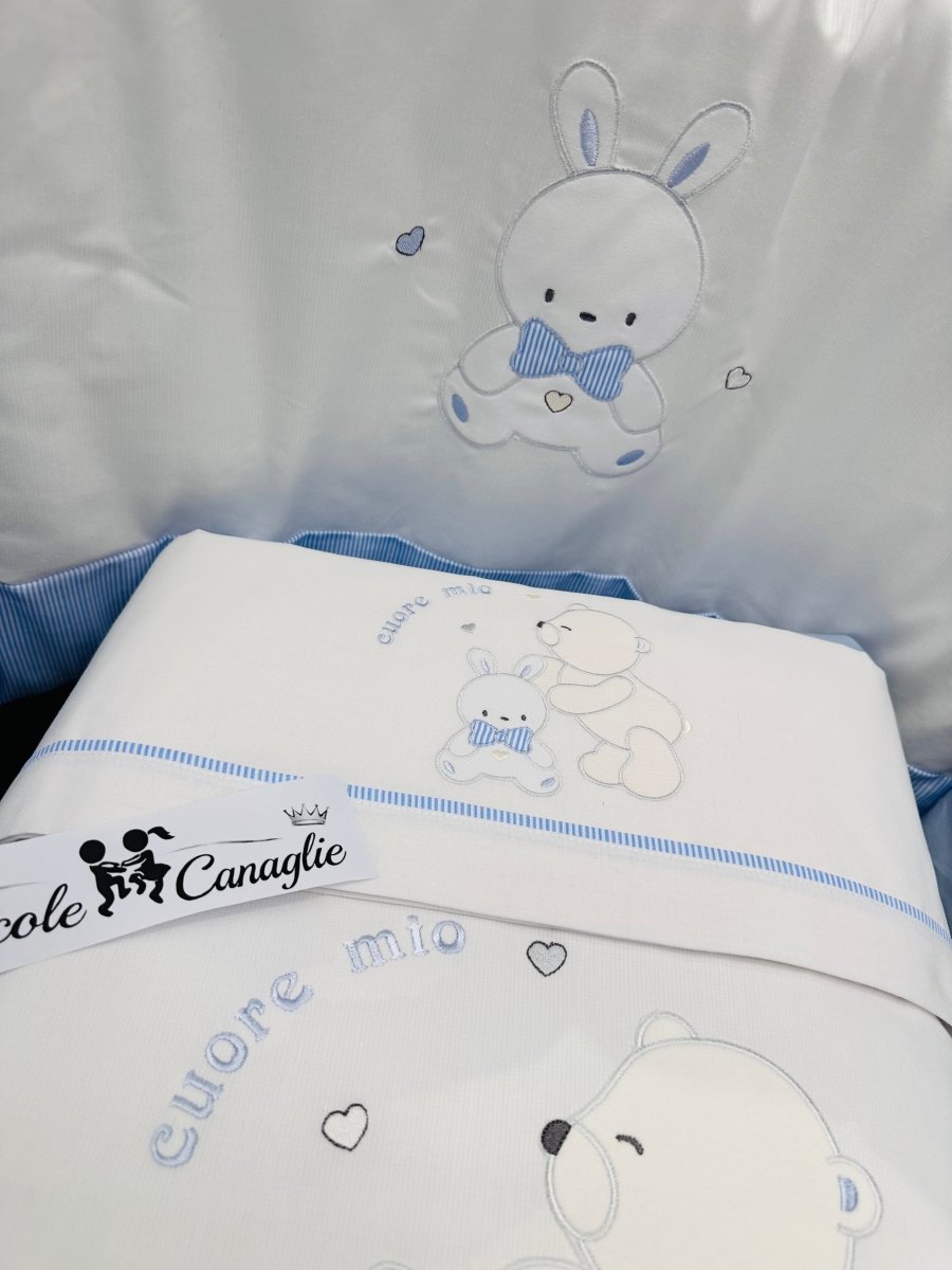 Set completo Culla coniglietto celeste SLS033162 - Piccole Canaglie - PC29919
