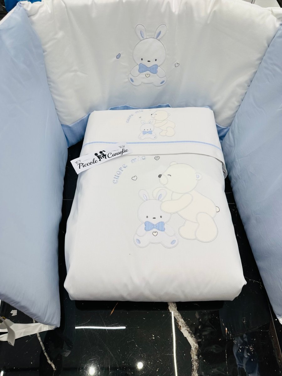 Set completo Culla coniglietto celeste SLS033162 - Piccole Canaglie - PC29919