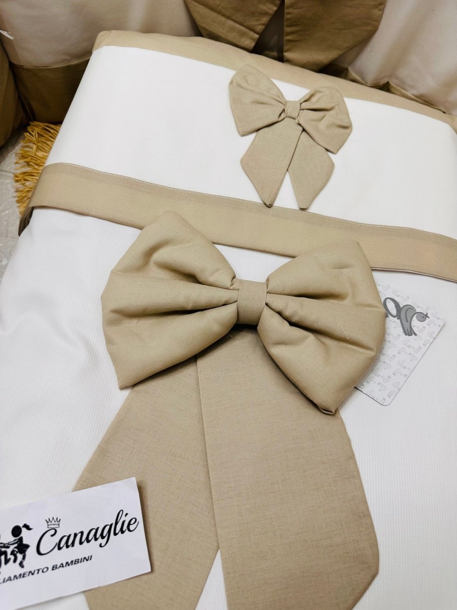 Set completo Culla fiocco beige SLS033104 - Piccole Canaglie - PC24490