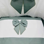Set completo culla fiocco verde - Piccole Canaglie - PC20677