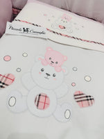 Set Completo Culla Orsetti Fantasia Rosa - Piccole Canaglie - PC28470
