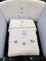 Set Completo Culla Orso Celeste Sls033148 - Piccole Canaglie - PC25905