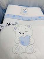 Set completo Culla orso cuore celeste SLS033157 - Piccole Canaglie - PC29920