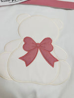 Set Completo Culla orso Fiocco Rosa antico SLS033166 - Piccole Canaglie - PC24079