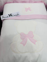 Set completo Culla orso fiocco rosa SLS033166 - Piccole Canaglie - PC29918