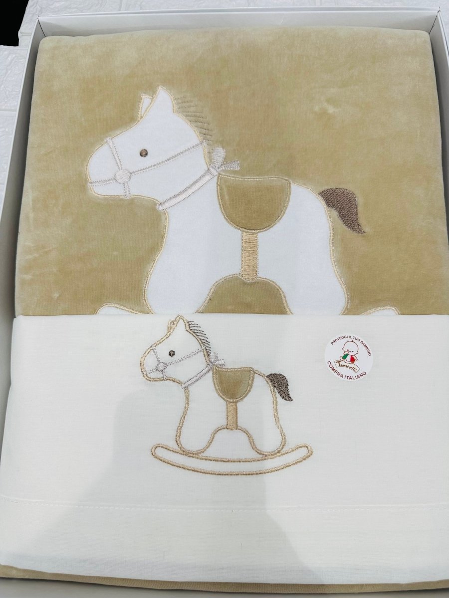 Set Completo Nascita ciniglia cavallino beige 35512 - Piccole Canaglie - PC29607
