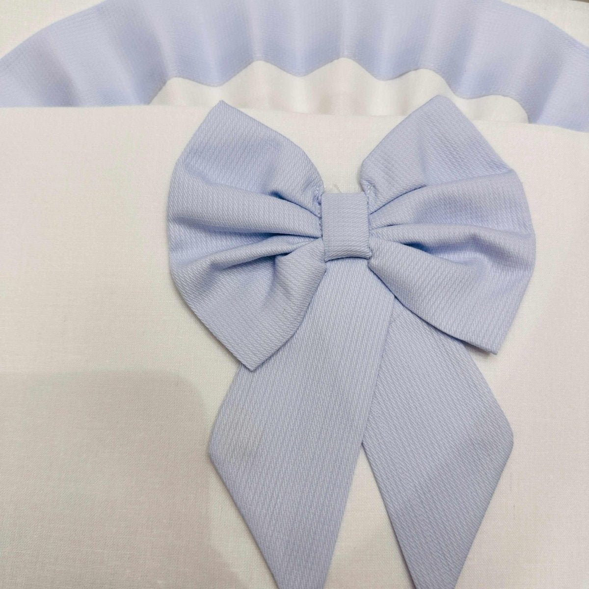 Set lenzuola Carrozzina fiocco celeste LC015104 - Piccole Canaglie - PC22324