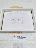 Set Lenzuola Carrozzina Orsi Stelle Rosa Lc015169 - Piccole Canaglie - PC27667