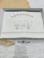 Set Lenzuola Carrozzina Orsi stelline tortora Lc015169 - Piccole Canaglie - PC26440