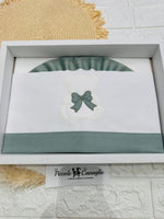 Set Lenzuola Carrozzina Orso fiocco Lc015166 - Piccole Canaglie - PC26437