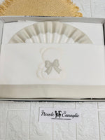 Set lenzuola culla orso fiocco dietro tortora LL018166 - Piccole Canaglie - PC24065