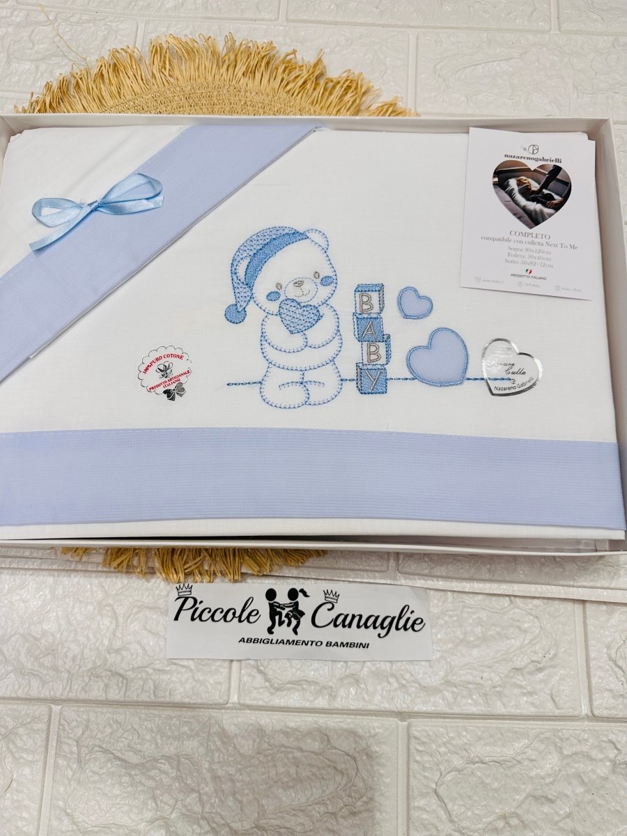 Set lenzuola Next to me NG3016 Dis 1 celeste - Piccole Canaglie - PC24871