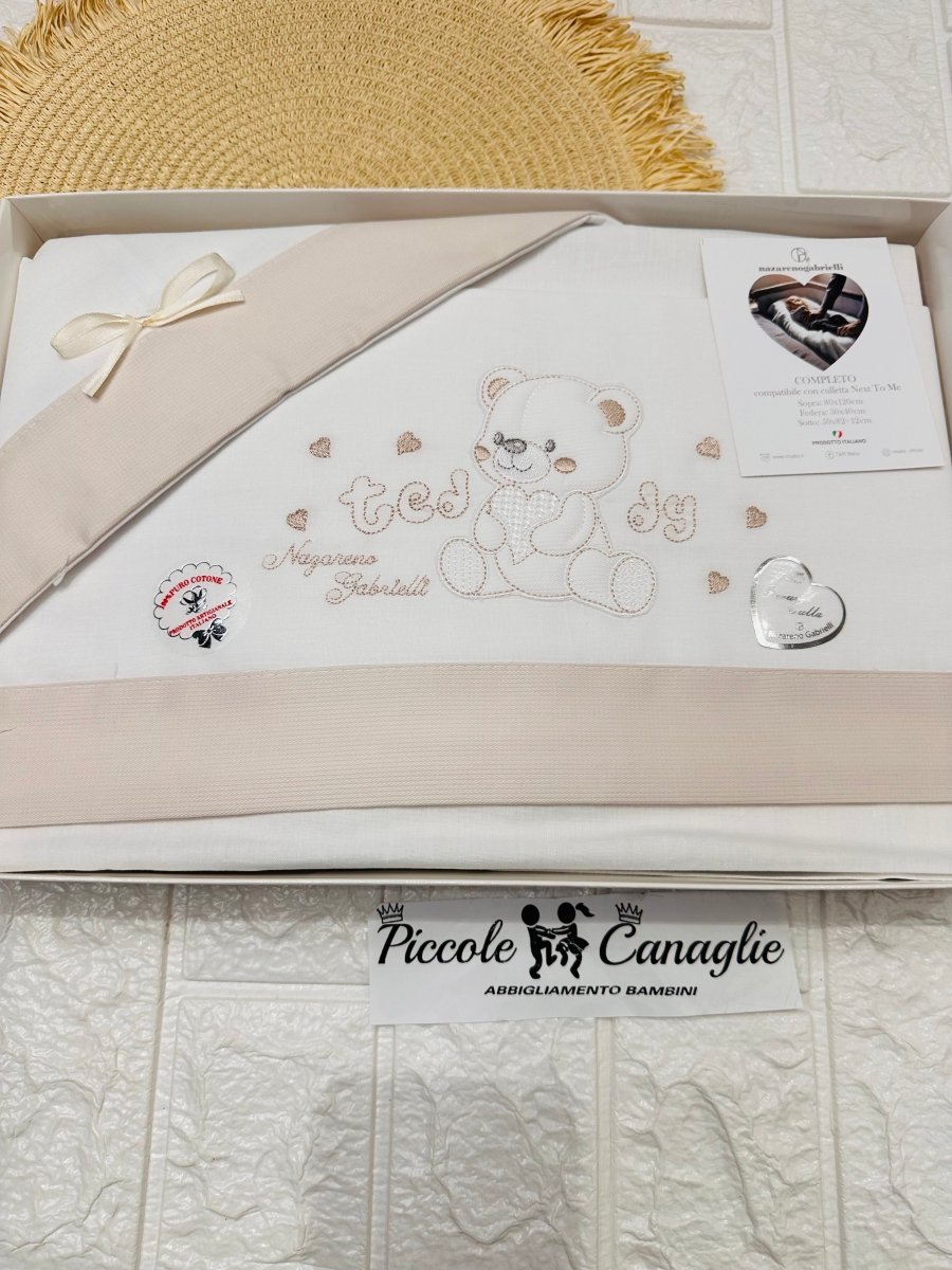 Set Lenzuola Next To Me Ng3016 Dis 20 Tortora - Piccole Canaglie - PC25213