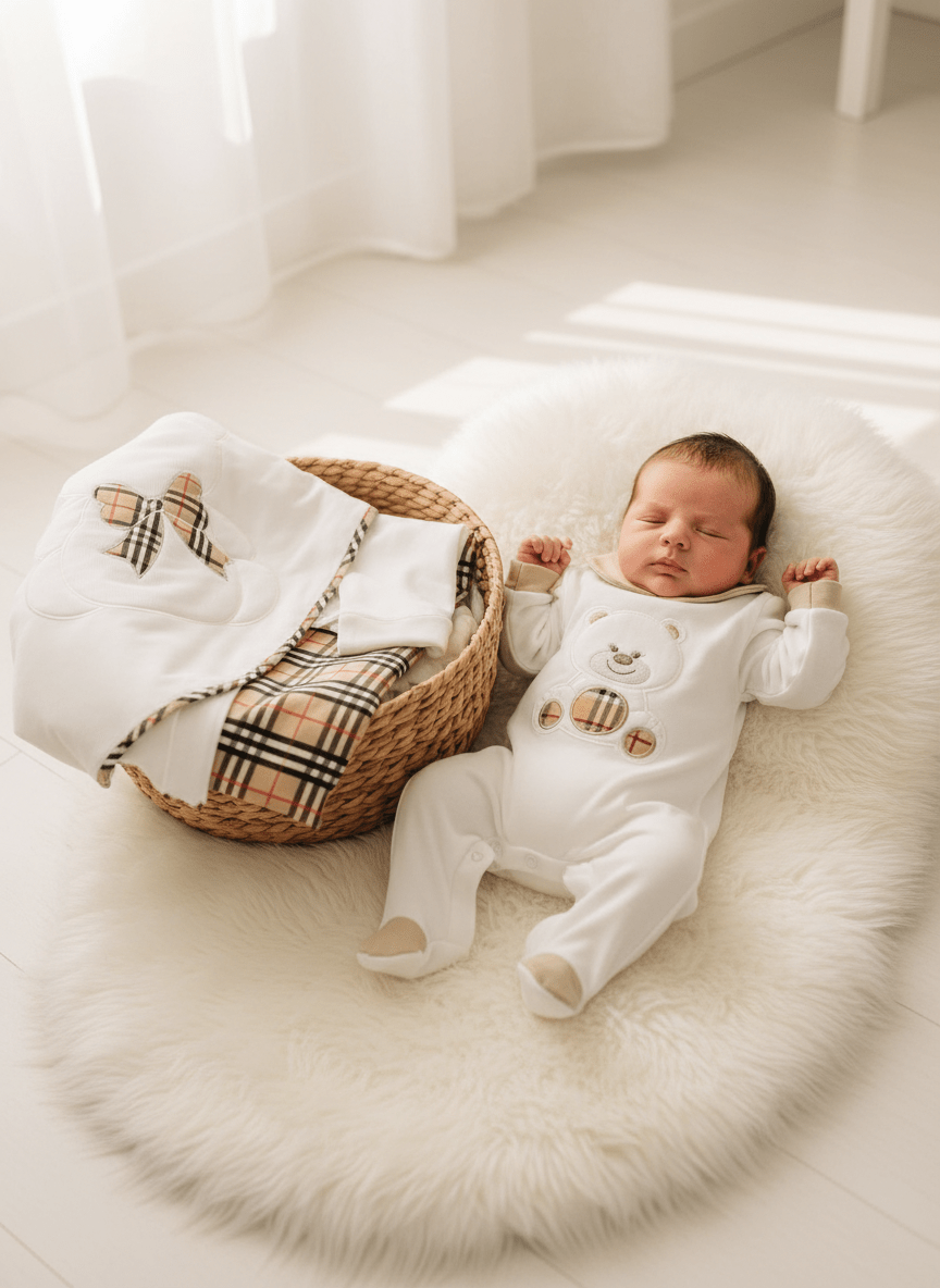 Set nascita caldo cotone Orso Barbery - Piccole Canaglie - 