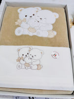 Set Nascita Ciniglia beige orsi teneri abbracci 35522 - Piccole Canaglie - PC29990