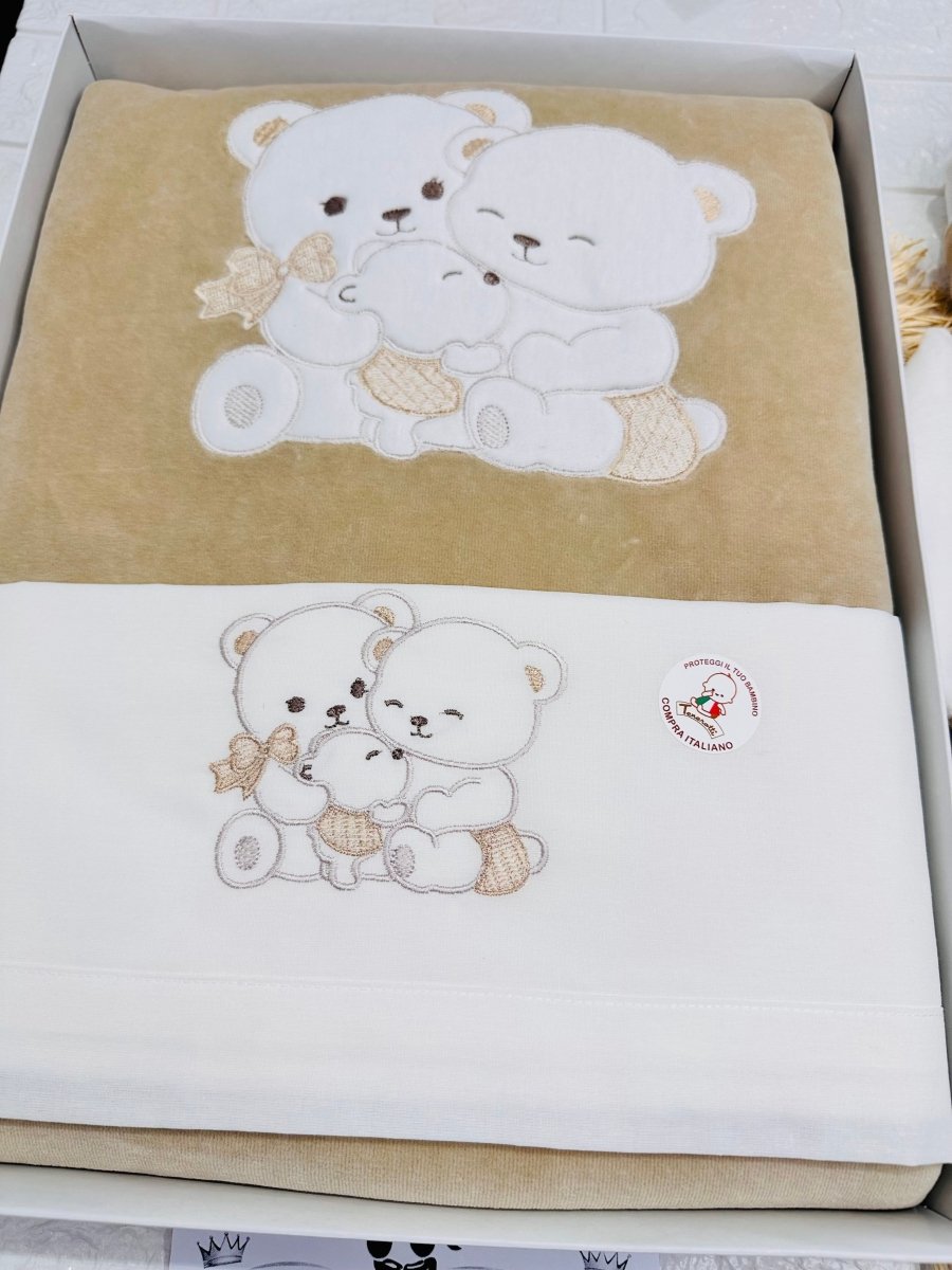 Set Nascita Ciniglia beige orsi teneri abbracci 35522 - Piccole Canaglie - PC29990