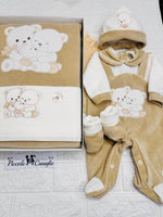 Set Nascita Ciniglia beige orsi teneri abbracci 35522 - Piccole Canaglie - PC29990