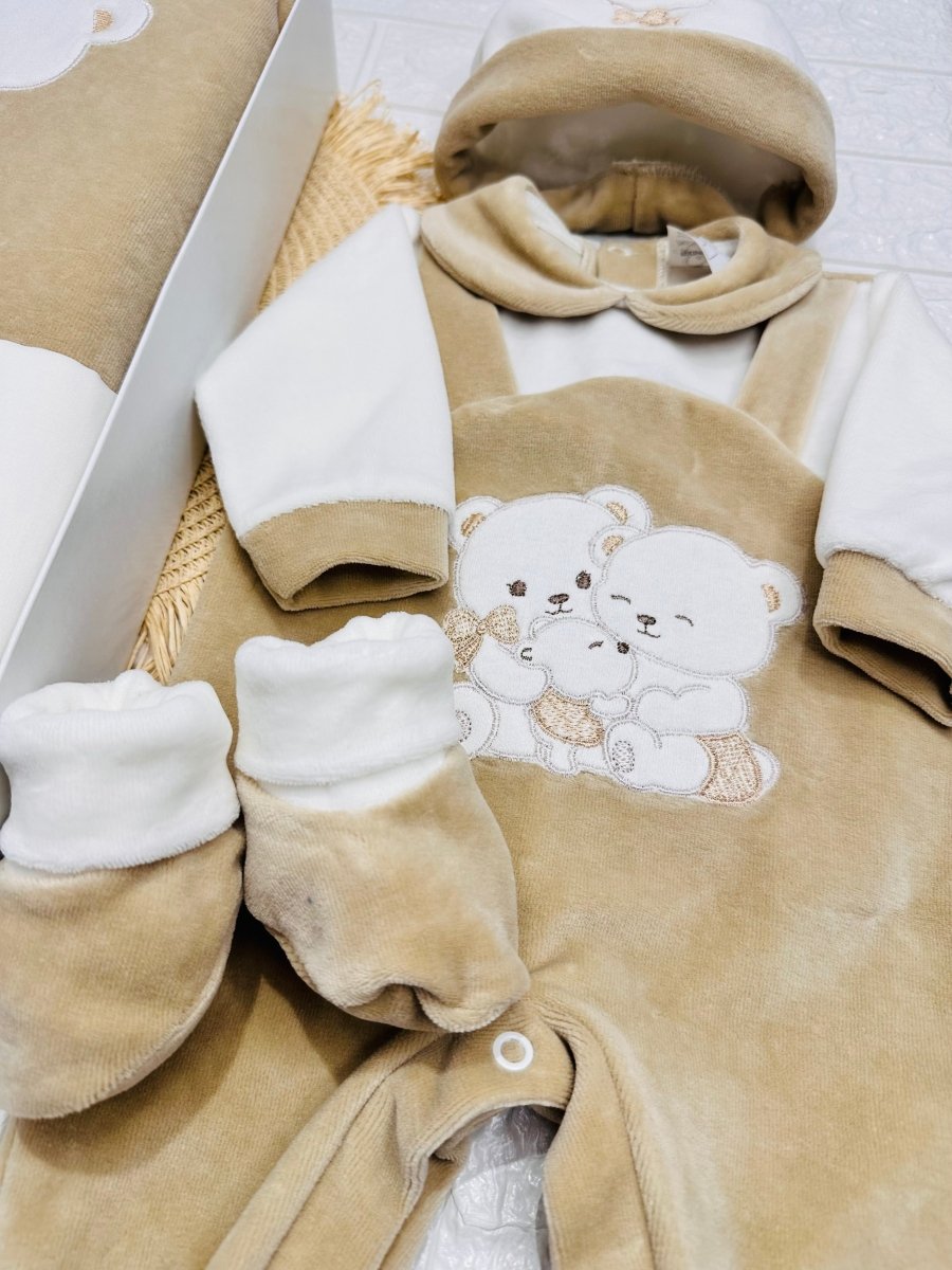 Set Nascita Ciniglia beige orsi teneri abbracci 35522 - Piccole Canaglie - PC29990