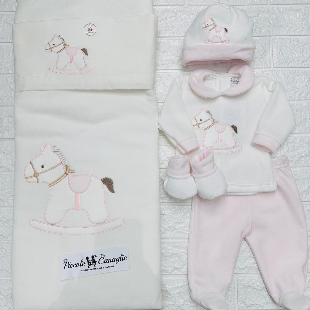 Set Nascita ciniglia Cavallina rosa - Piccole Canaglie - 