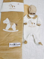 Set Nascita Ciniglia Cavallino Beige - Piccole Canaglie - 