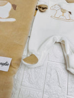 Set Nascita Ciniglia Cavallino Beige - Piccole Canaglie - 