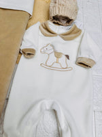 Set Nascita Ciniglia Cavallino Beige - Piccole Canaglie - 