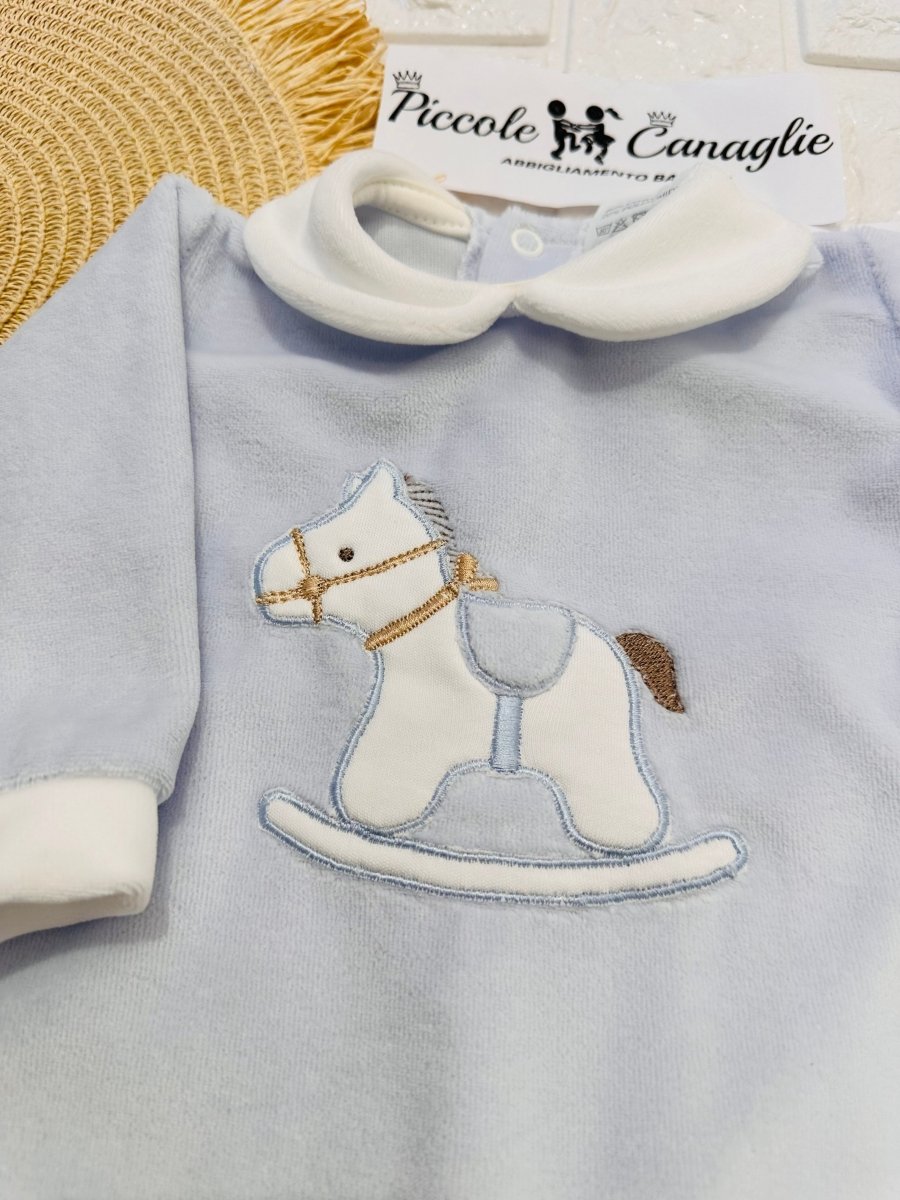 Set nascita ciniglia Cavallino Celeste - Piccole Canaglie - 