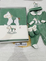 Set nascita ciniglia cavallino verde 35512 - Piccole Canaglie - PC29608