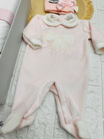 Set nascita ciniglia Fiocco Rosa - Piccole Canaglie - 