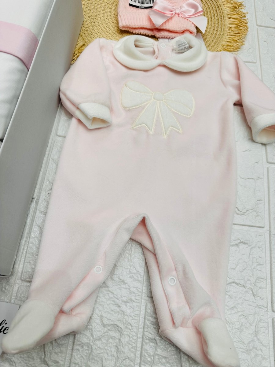 Set nascita ciniglia Fiocco Rosa - Piccole Canaglie - 