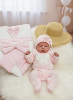 Set nascita ciniglia Fiocco Rosa - Piccole Canaglie - 