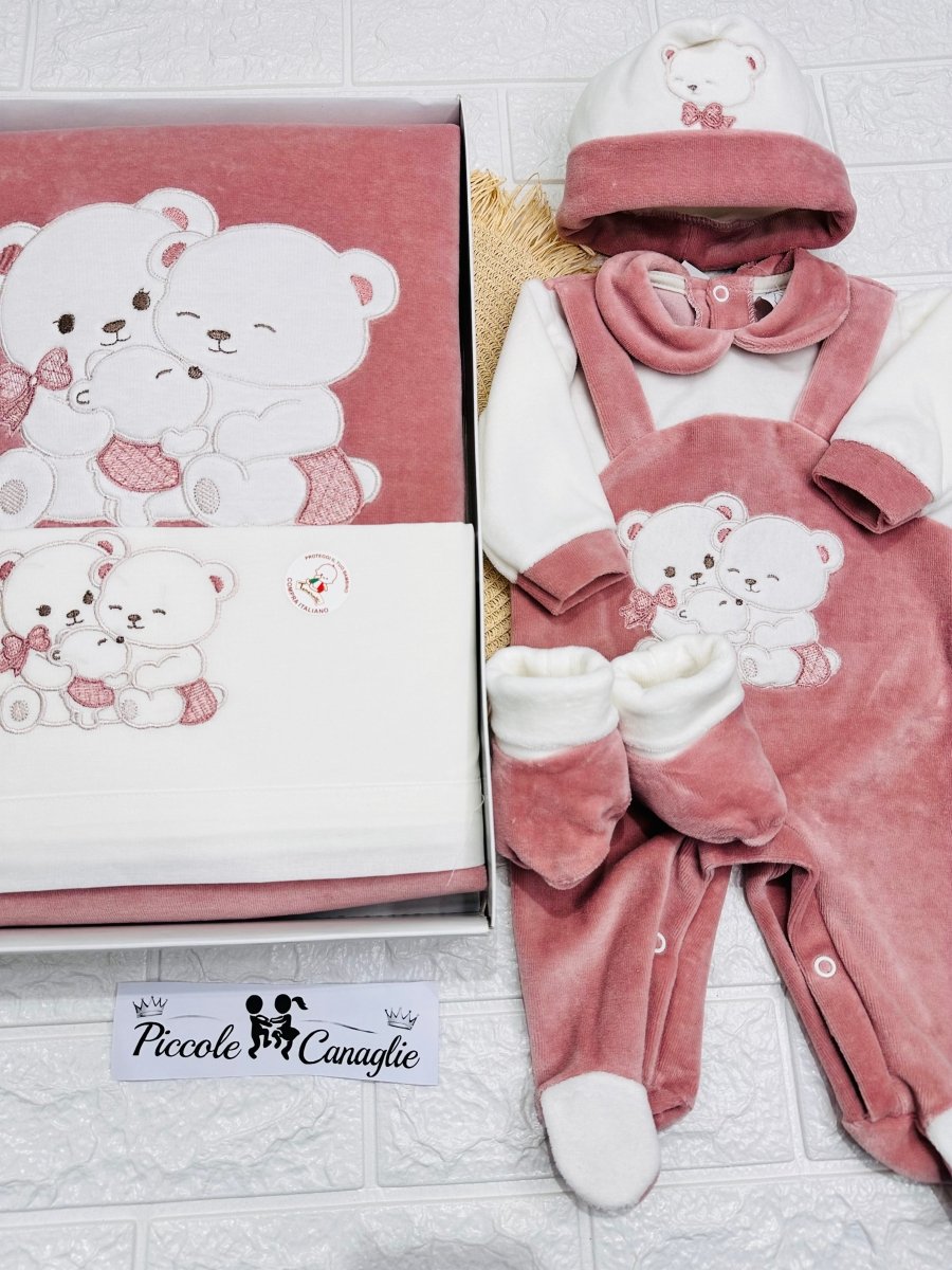 Set Nascita Ciniglia malva orsi teneri abbracci 35522 - Piccole Canaglie - PC29991