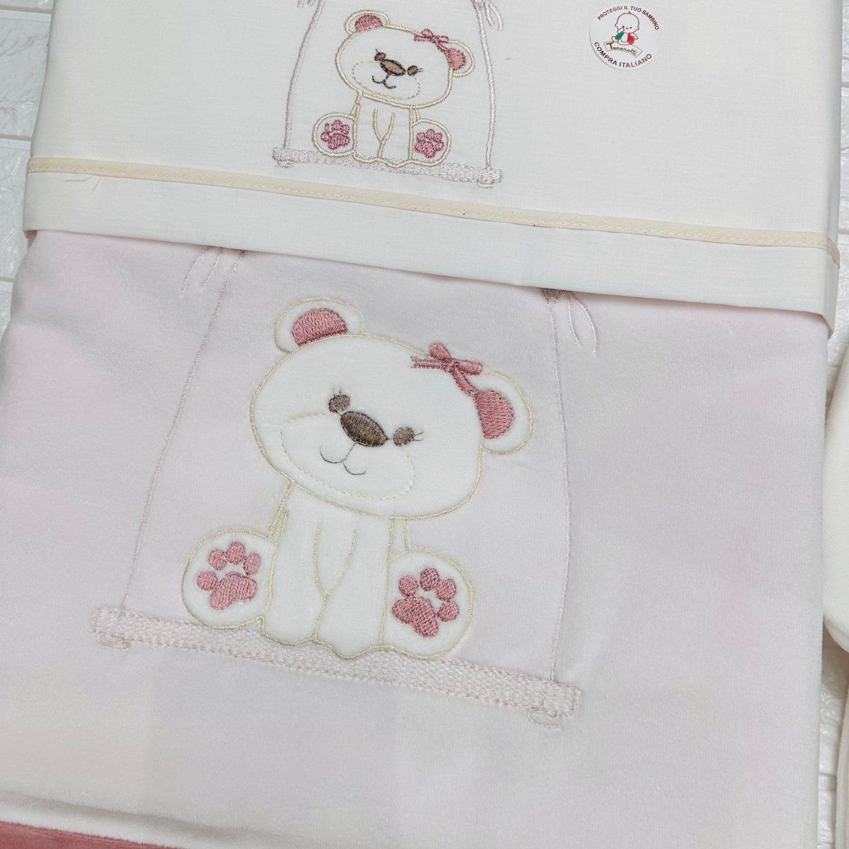 Set nascita ciniglia Orsetta Rosa antico - Piccole Canaglie - 