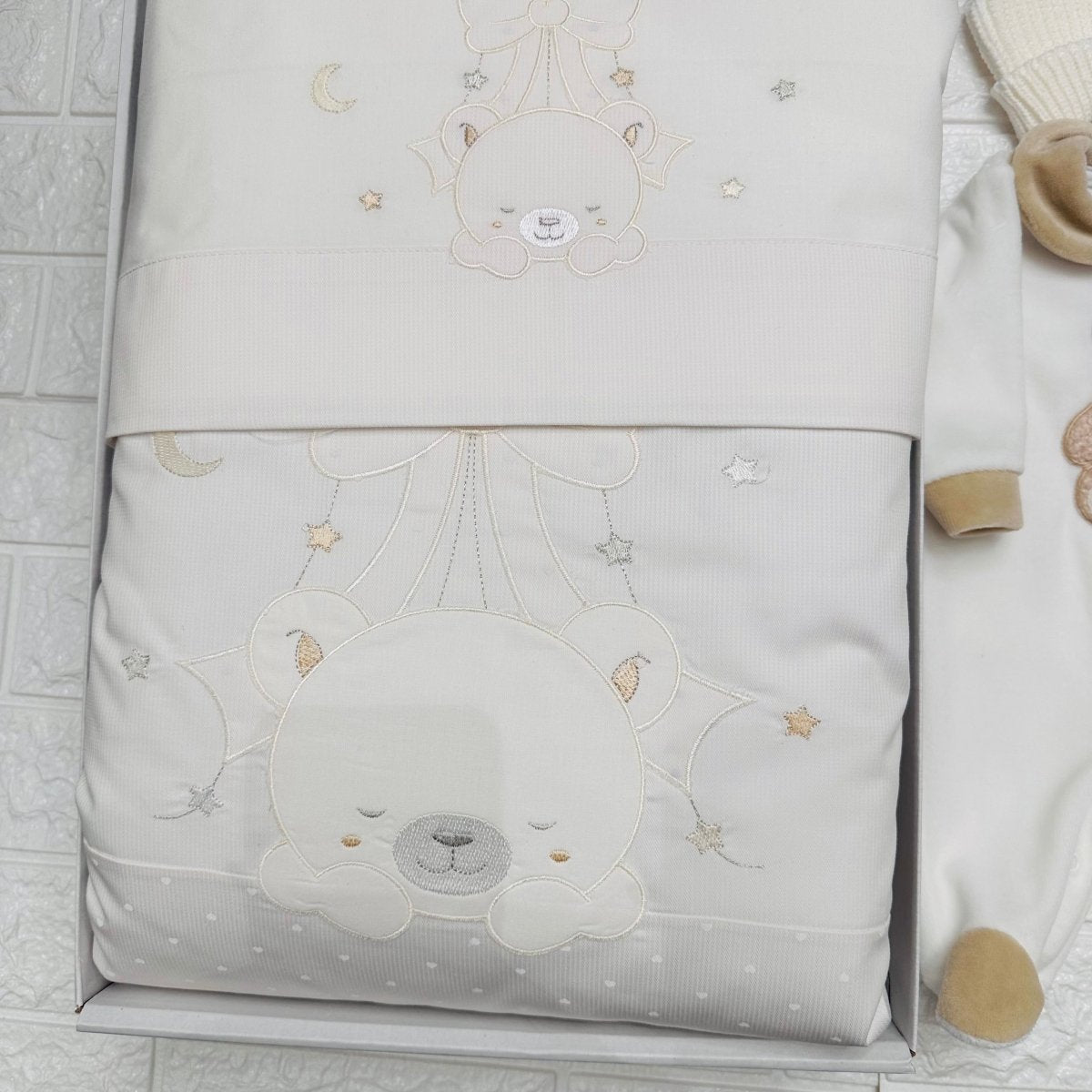 Set Nascita ciniglia Orsetto Crema - Piccole Canaglie - 