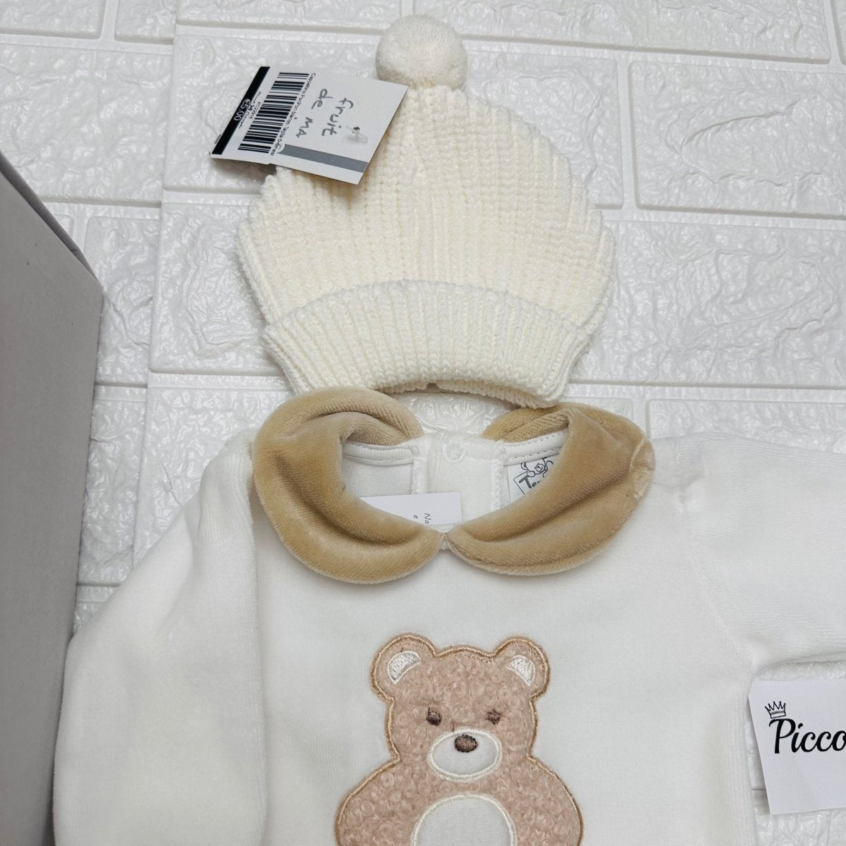 Set Nascita ciniglia Orsetto Crema - Piccole Canaglie - 