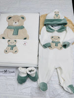 Set Nascita Ciniglia Orsetto Tenero Verde 35512 - Piccole Canaglie - PC29805