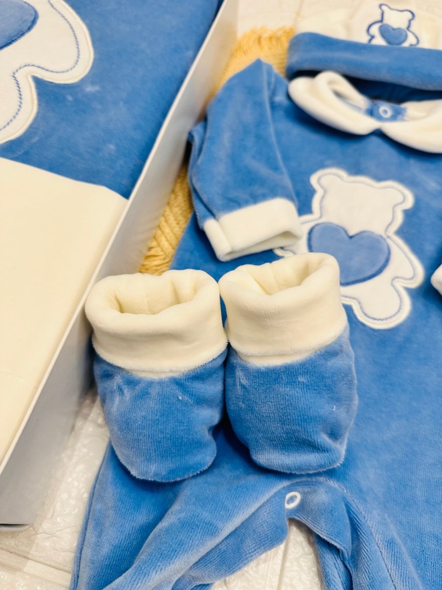 Set Nascita Ciniglia Orso Cuoricino Azzurro 35509 - Piccole Canaglie - PC29510