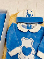 Set Nascita Ciniglia Orso Cuoricino Azzurro 35509 - Piccole Canaglie - PC29510