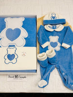 Set Nascita Ciniglia Orso Cuoricino Azzurro 35509 - Piccole Canaglie - PC29510