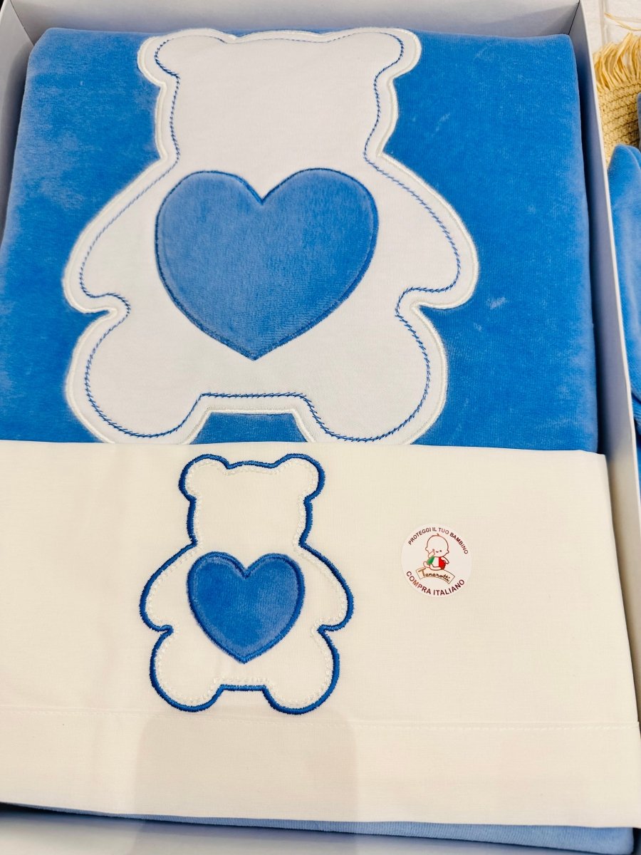 Set Nascita Ciniglia Orso Cuoricino Azzurro 35509 - Piccole Canaglie - PC29510
