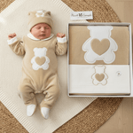 Set Nascita Ciniglia Orso Cuoricino Beige 35509 - Piccole Canaglie - PC29511