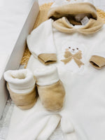 Set Nascita Ciniglia Orso Fiocco Beige 35514 - Piccole Canaglie - PC28622