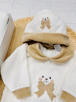 Set Nascita Ciniglia Orso Fiocco Beige 35514 - Piccole Canaglie - PC28622