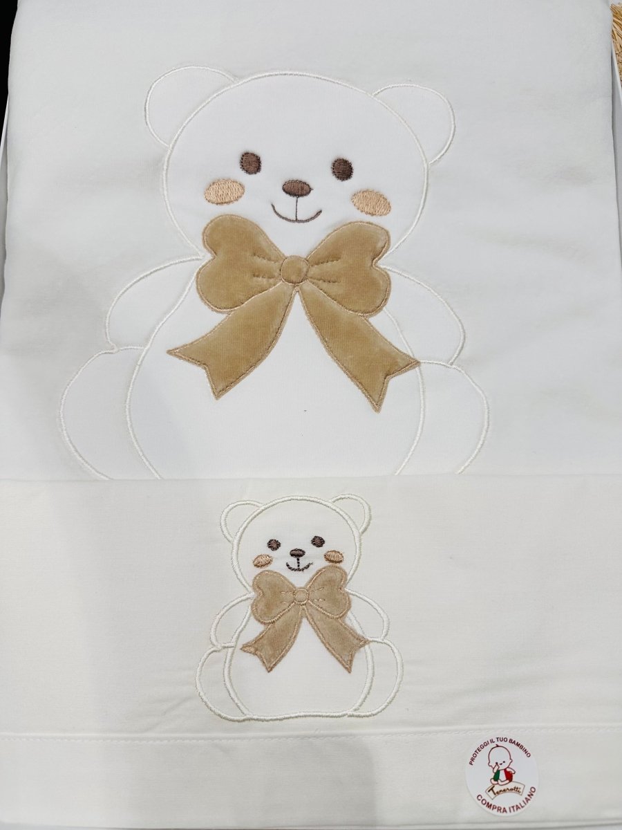 Set Nascita Ciniglia Orso Fiocco Beige 35514 - Piccole Canaglie - PC28622