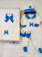 Set Nascita Ciniglia Orso Fiocco Blu Oceano 35514 - Piccole Canaglie - PC28621