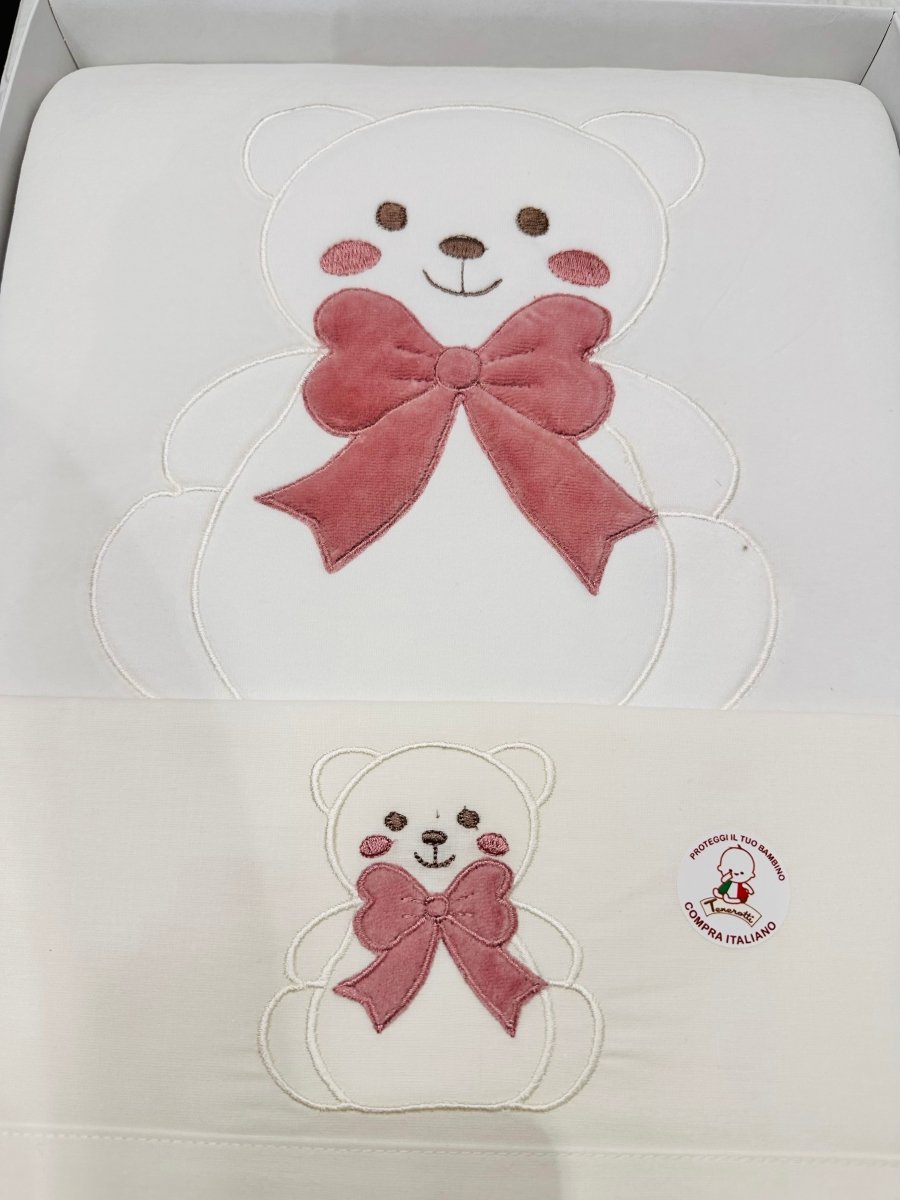 Set Nascita Ciniglia Orso Fiocco Rosa Antico 35514 - Piccole Canaglie - PC28623